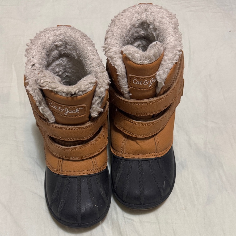 Cat & Jack Toddler Denver Winter Snow Boots Black Brown 10 Target Toddler Shoes